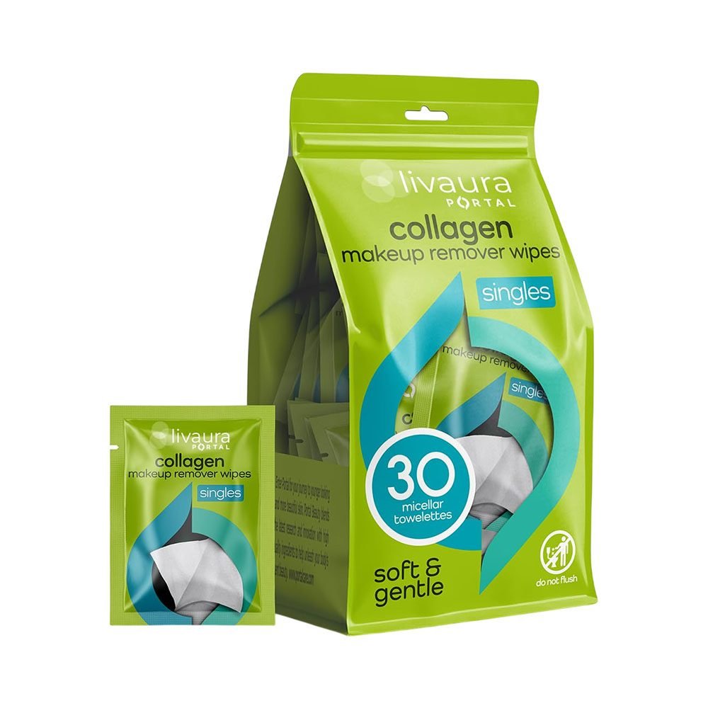 REMOVEDORES DE MAQUIAGEM SKINASSIST COLLAGEN 30 UNIDADES