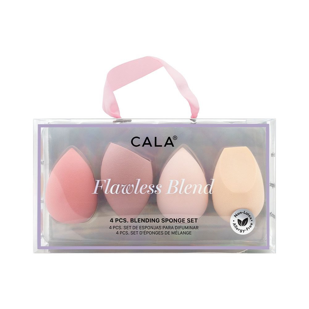 SET DE ESPONJAS DE MAQUIAGEM CALA FLAWLESS BLEND 4 PEÇAS