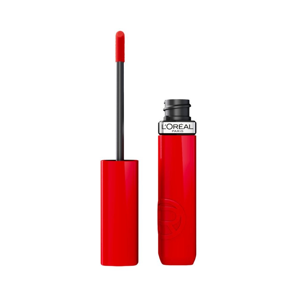 BATOM L'ORÉAL INFALLIBLE LACQUE RESISTANCE LIQUID 410 ROUGE POPPY 4 ML