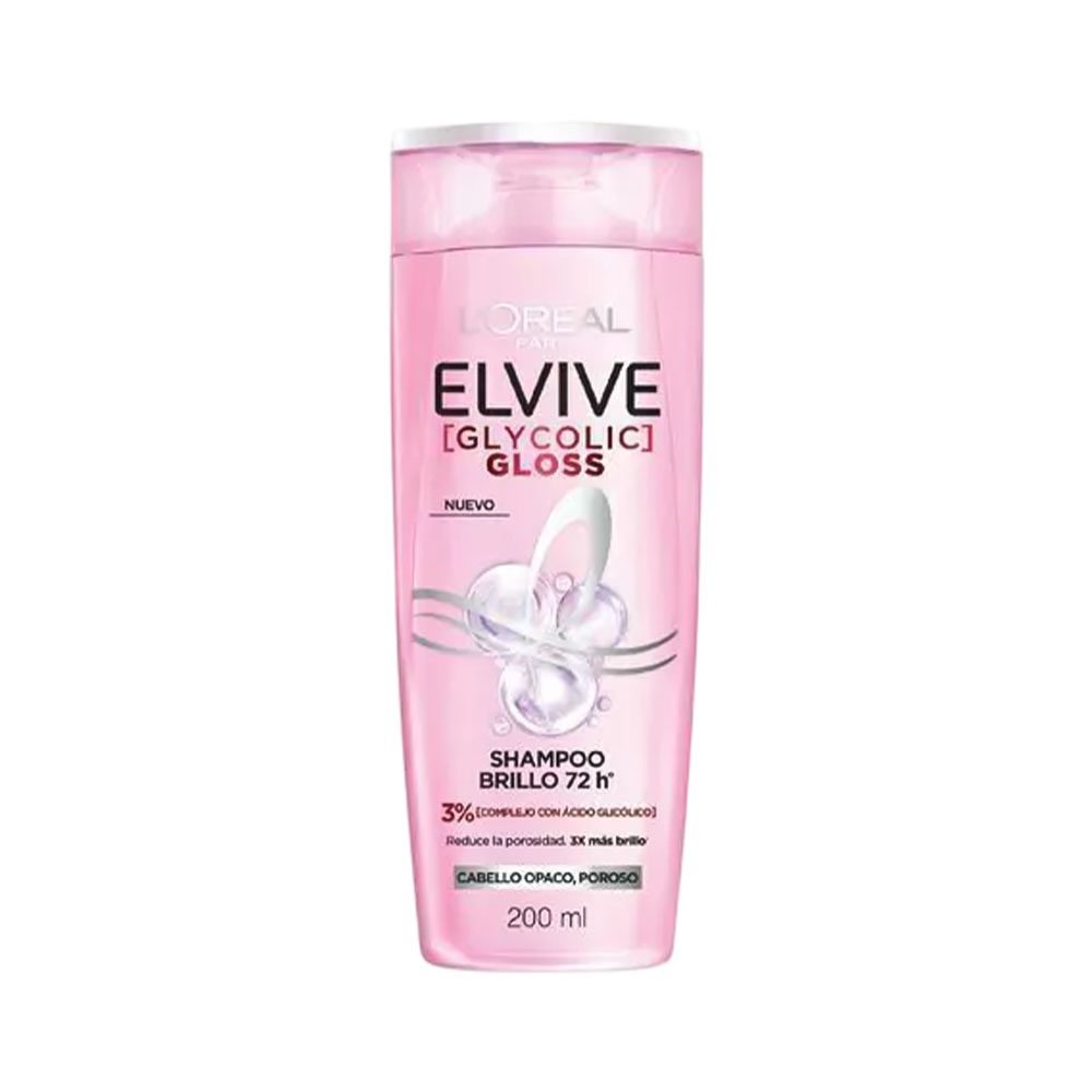 SHAMPOO L'ORÉAL ELVIVE GLYCOLIC GLOSS 200ML
