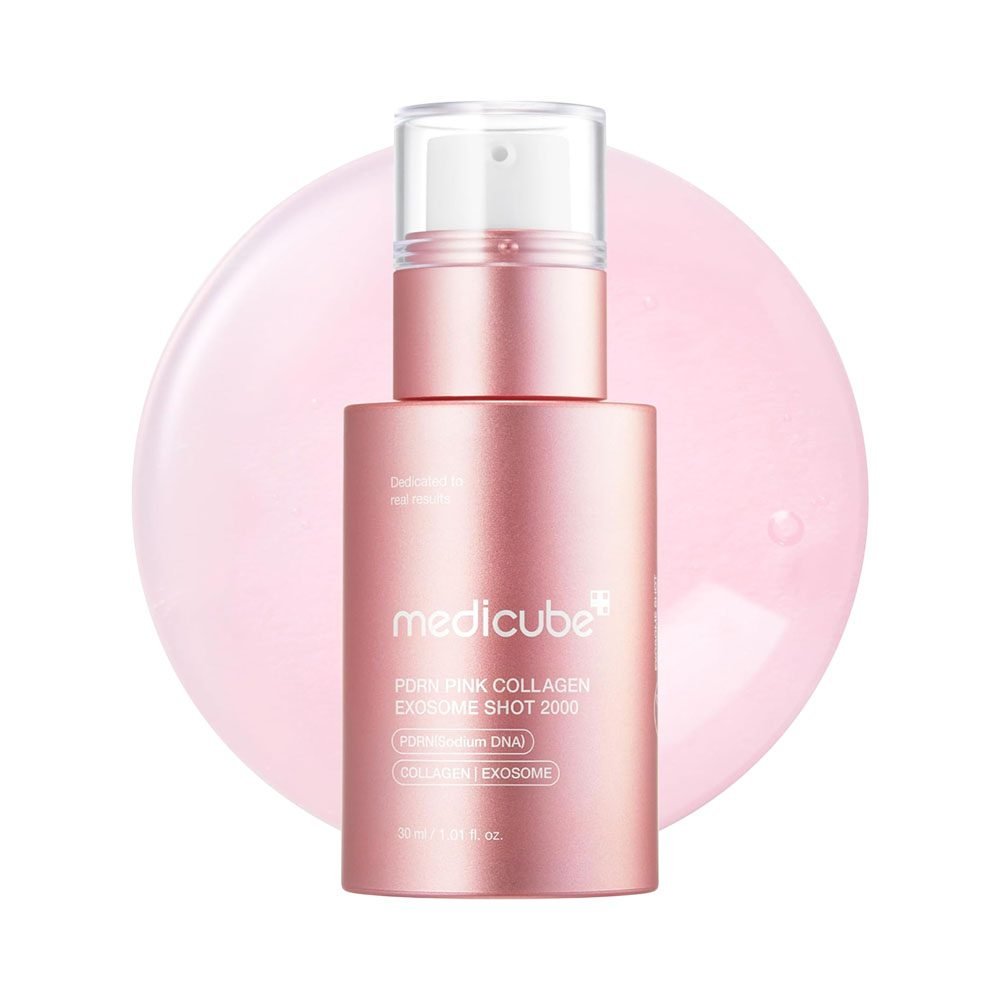 SÉRUM FACIAL MEDICUBE PDRN PINK COLLAGEN EXOSOME SHOT 2000 30 ML